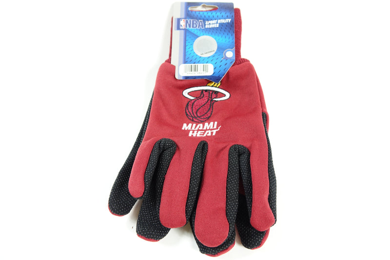 NBA Miami Heat Two-Tone Gloves, Red/Black Small S S