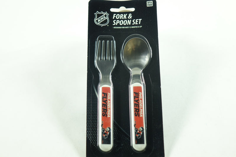 Baby Fanatic NHL Philadelphia Flyers Fork & Spoon Set