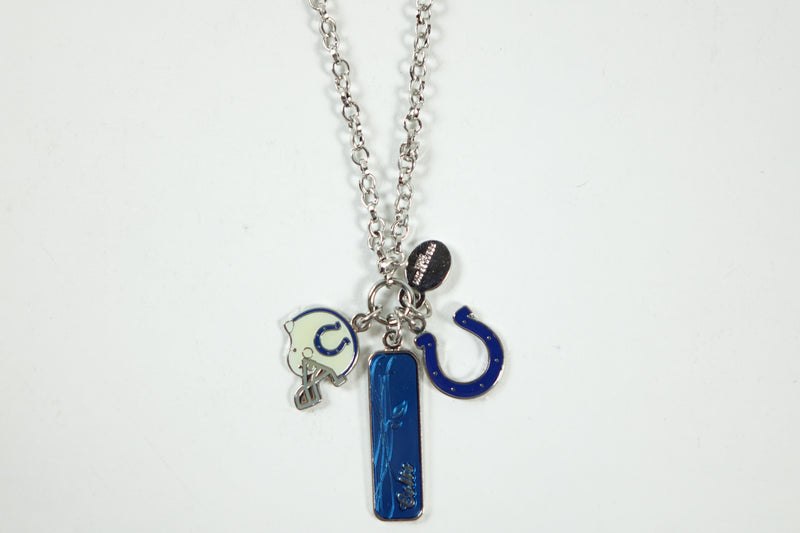 NFL Indianapolis Colts Necklace Frosted Bead