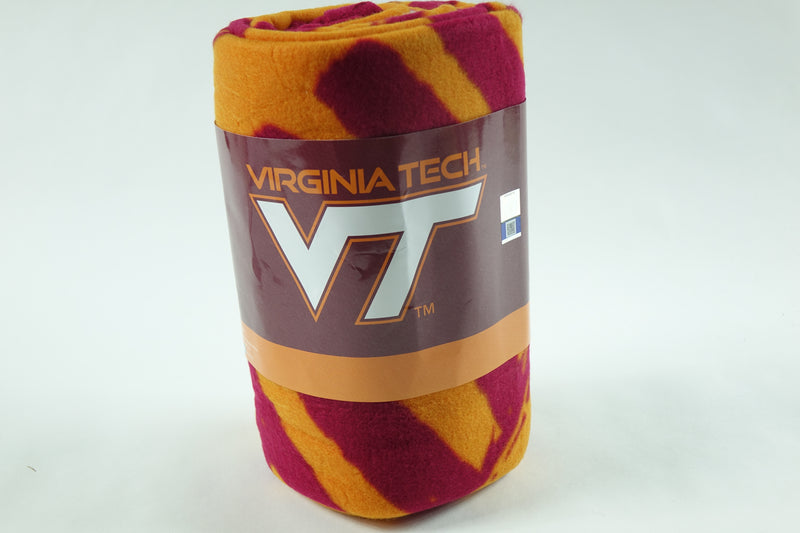 NCAA Virginia Tech Hokies Fleece Throw Blanket, 50" x 60", Painted