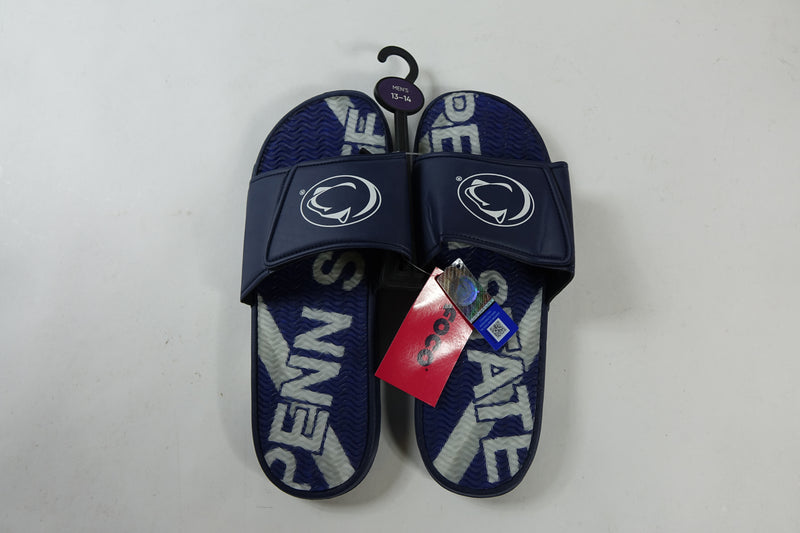 NCAA Penn State Nittany Lions Mens Sport Gel Slide Flip Flop Sandal XL (13-14)