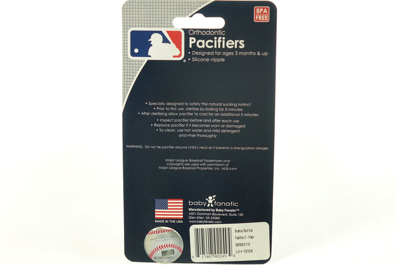 Baby Fanatics MLB Boston Red Sox Pacifiers 2 Pack