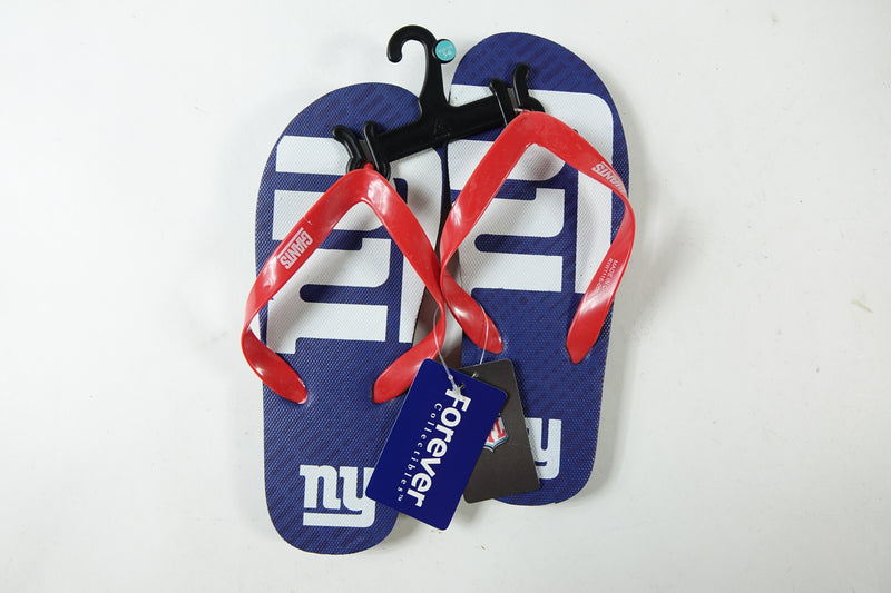 NFL New York Giants 5-6 Youth Big Logo Gradient Flip Flops