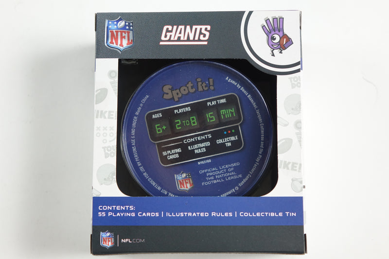 NFL Spot it Game NY Giants 6" X 2.875" X 5.125"