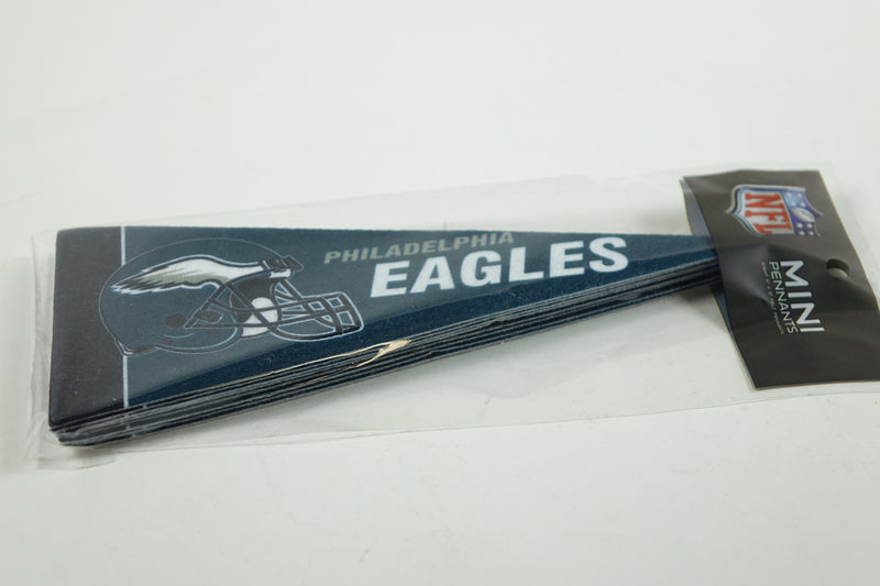 NFL Philadelphia Eagles 8pc 4" by 9" Classic Mini Pennant Décor Set