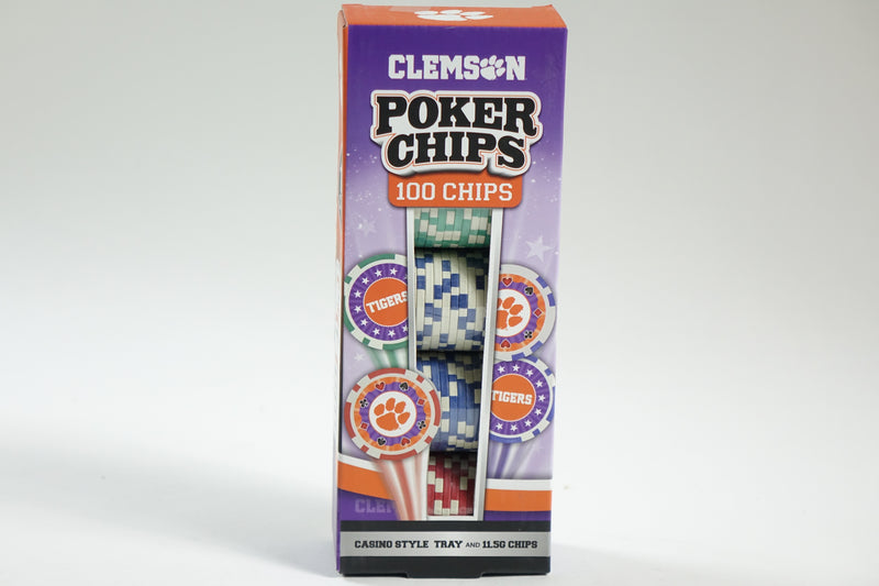 NCAA 100 Piece Poker Chips One Size