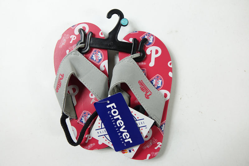 MLB Philadelphia Phillies 10-11 Youth Big Logo Gradient Flip Flops