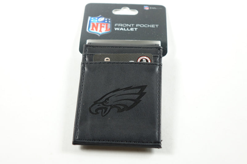 NFL Laser Engraved Front Pocket Wallet, Philadelphia Eagles One Size