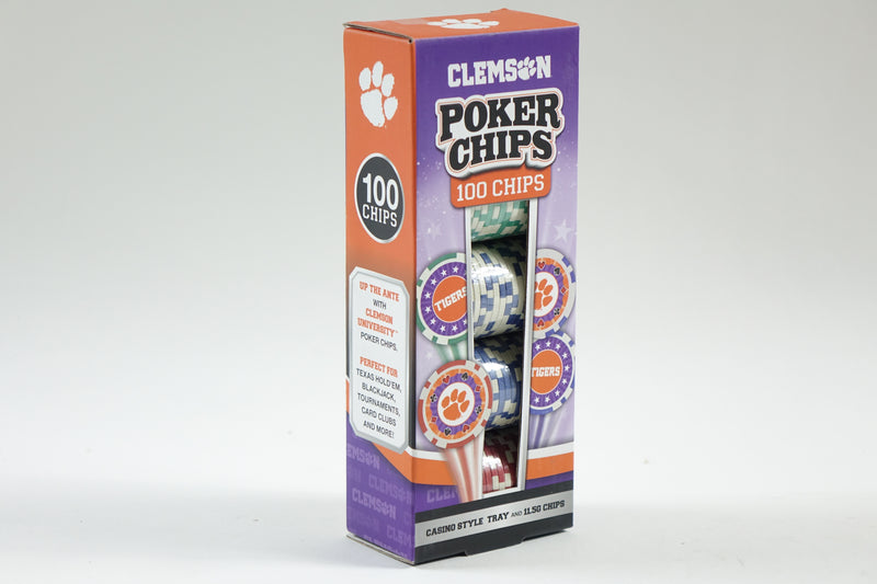 NCAA 100 Piece Poker Chips One Size