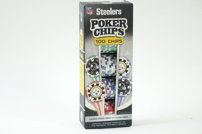 NFL Pittsburgh Steelers Poker Chips, 100 Piece