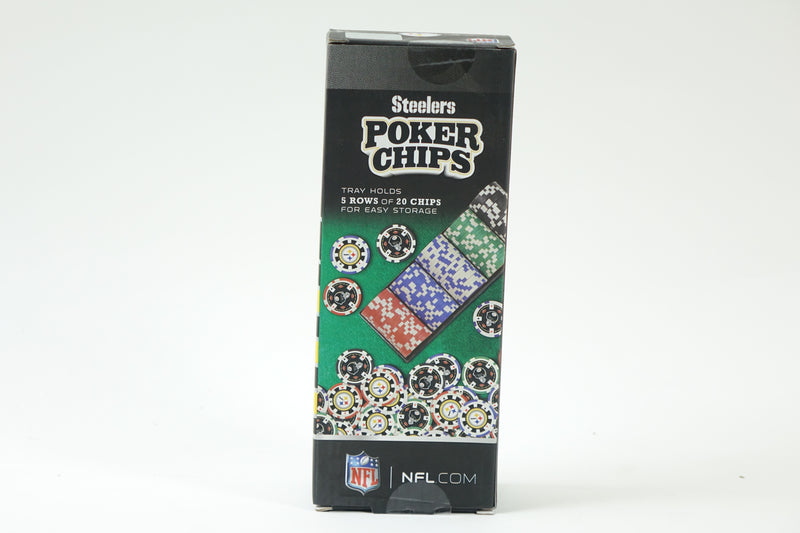 NFL Pittsburgh Steelers Poker Chips, 100 Piece