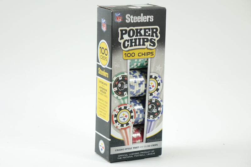 NFL Pittsburgh Steelers Poker Chips, 100 Piece