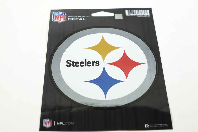 NFL Pittsburgh Steelers Die Cut Metallic Sticker One Size