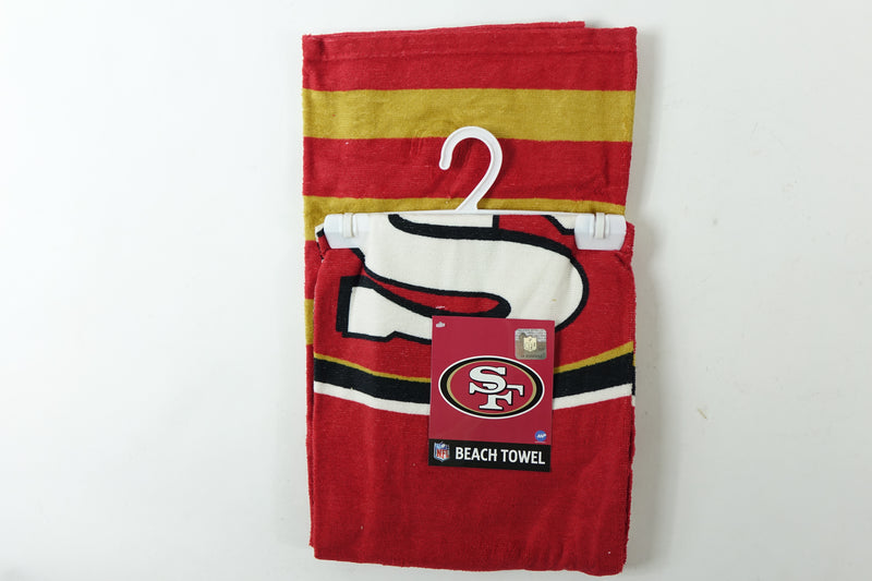 NFL San Francisco 49ers Beach Towel, 30" x 60", Stripes