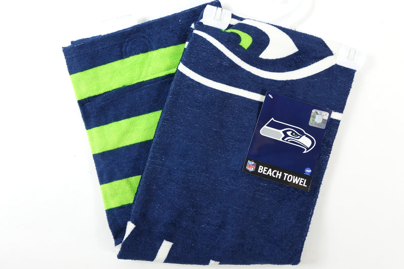 NFL Seattle Seahawks Beach Towel, 30" x 60", Stripes