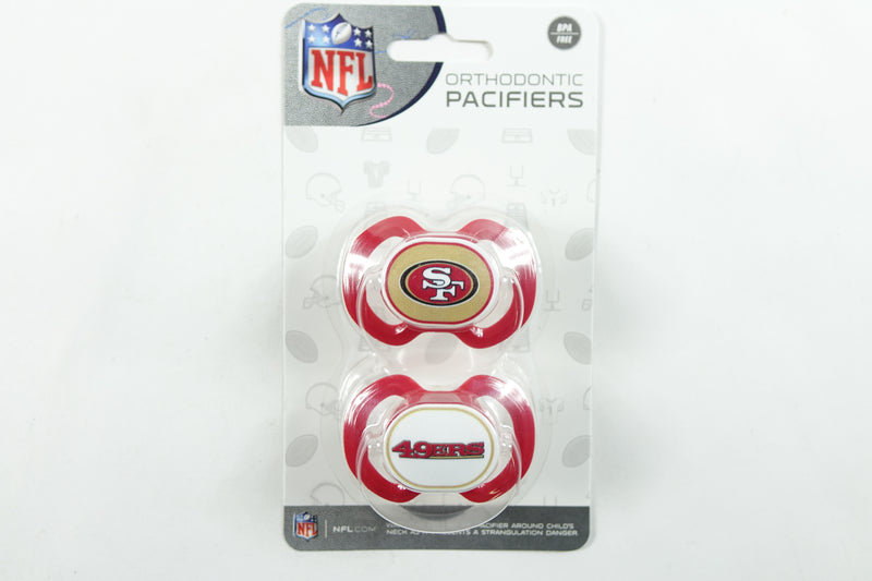 NFL San Francisco 49ers Orthodontic Pacifiers - 2 PACK