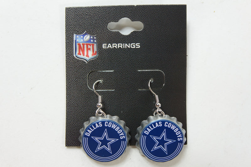 Dallas Cowboys Bottle Cap Earrings NFL