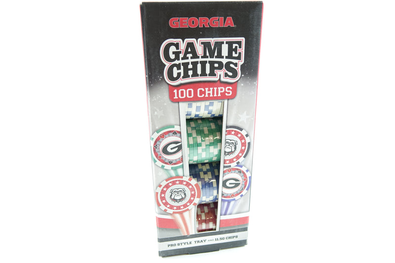 NCAA Georgia Bulldogs Poker Chips, 100 set