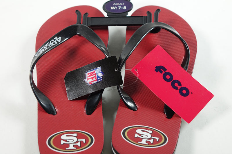 NFL San Francisco 49ers Foco Sandals Adult Size 7-8