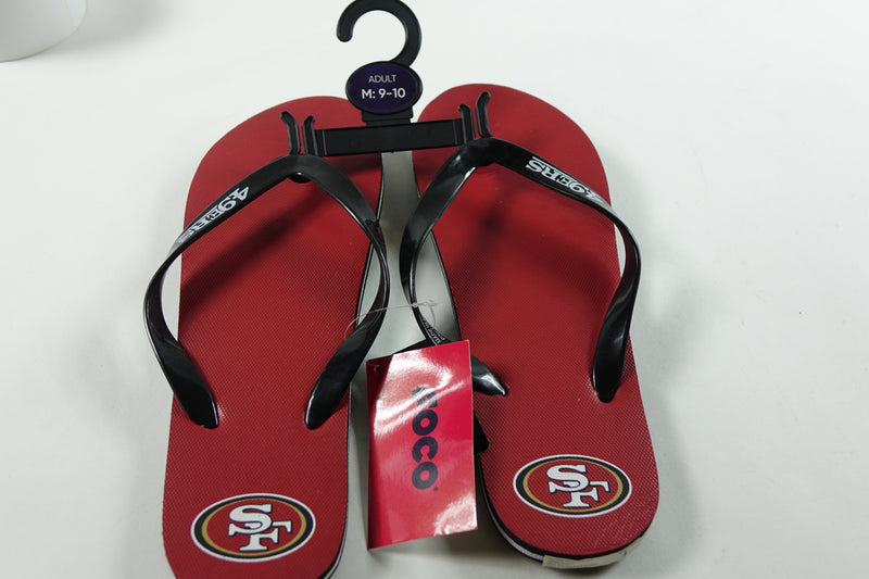 NFL San Francisco 49ers Foco Sandals Adult Size M; 9-10