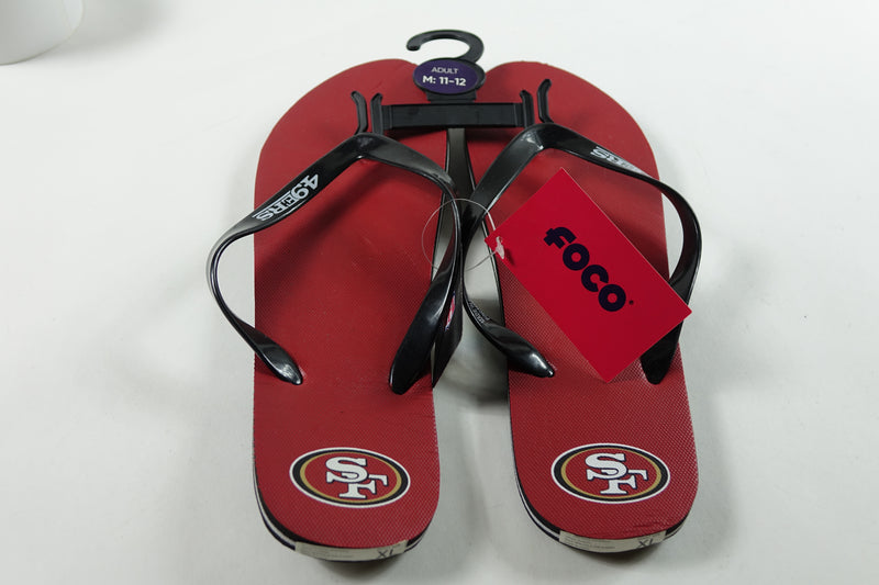 NFL San Francisco 49ers Foco Sandals Adult Size M: 11-12