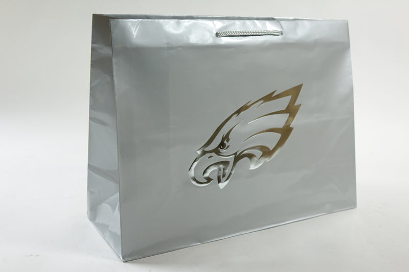 NFL Philadelphia Eagles Gift Bag Luxe Silver