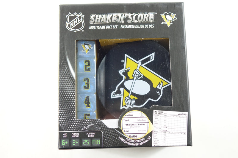 Shake N Score Dice Set - NHL Pittsburgh Penguins