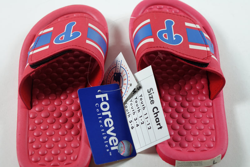 MLB Philadelphia Phillies Forever Sandal Youth Size 3-4 Large