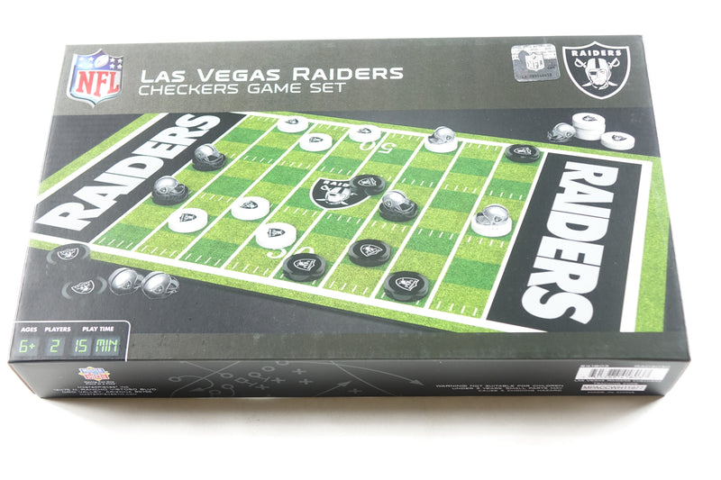 MasterPieces Family Game - NFL Las Vegas Raiders Checkers