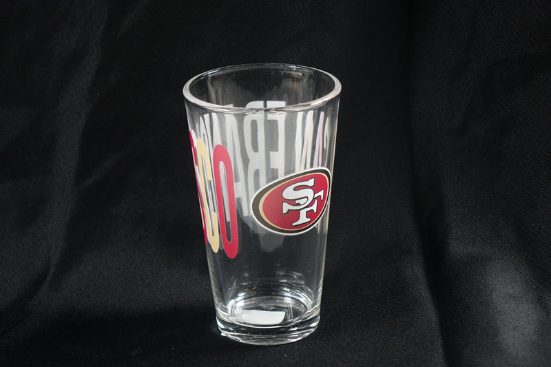 Logo Brands NFL San Francisco 49ers 16oz Gameday Pint Glass