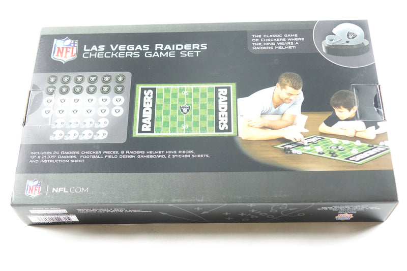 MasterPieces Family Game - NFL Las Vegas Raiders Checkers