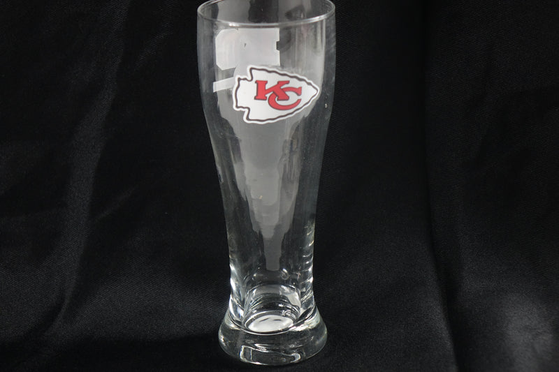 Logo Brands NFL Kansas City Chiefs 16oz Letterman Pilsner Glass