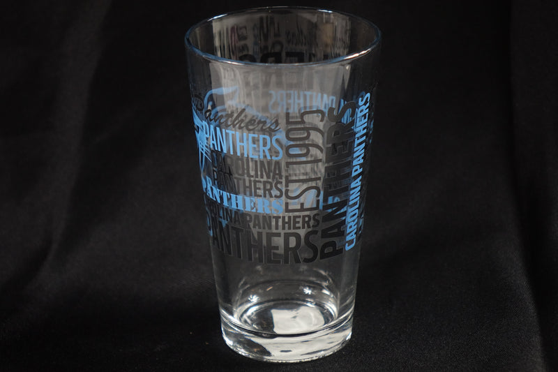 Logo Brands NFL Carolina Panthers 14oz Frost Rocks Glass Glass