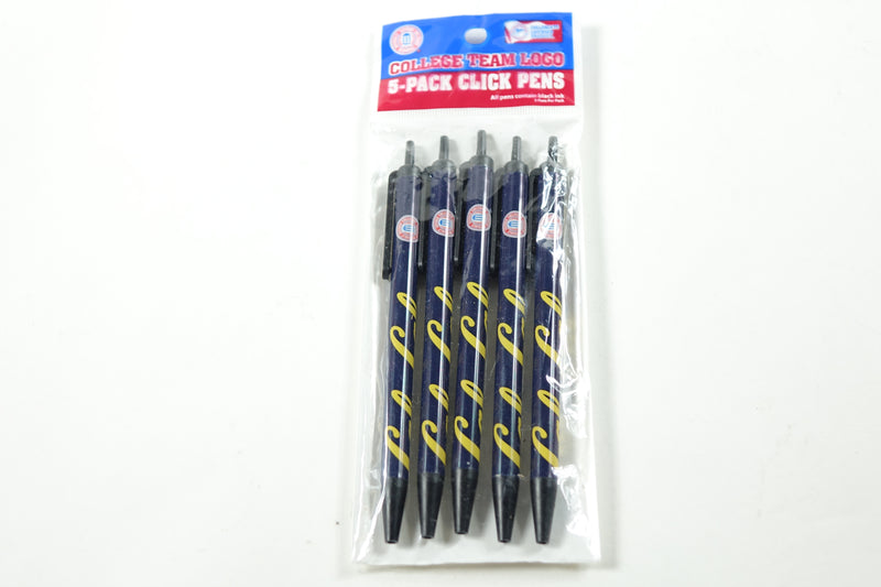 NFL 5 California Berkeley Golden Bears Black Ink Click Pens