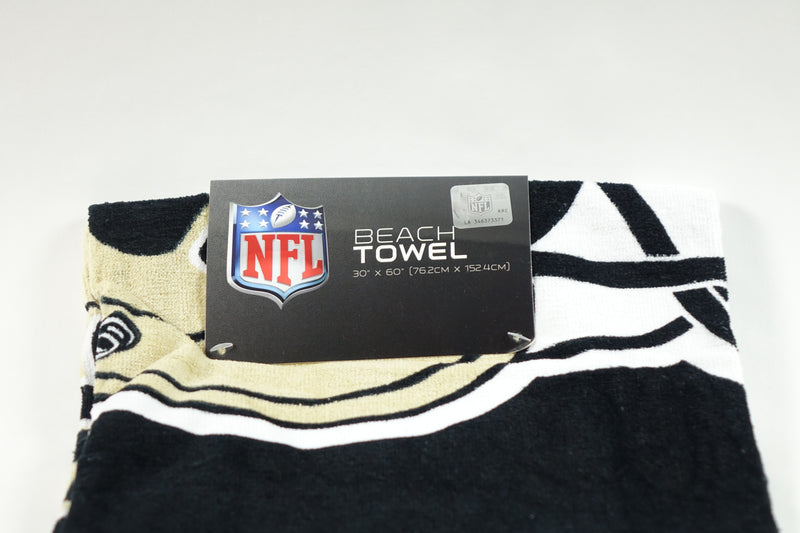 NFL New Orleans Saints Fiber Beach Towel, 9lb/30 x 60