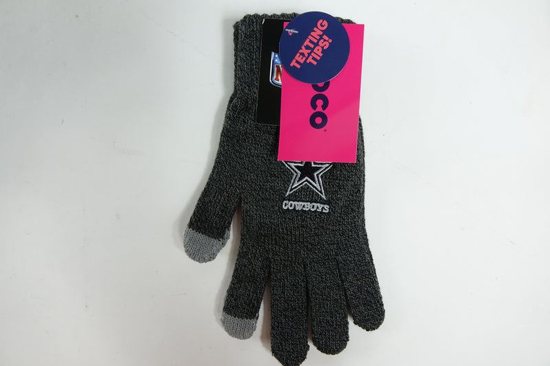 NFL Dallas Cowboys Charcoal Gray Glove One Size