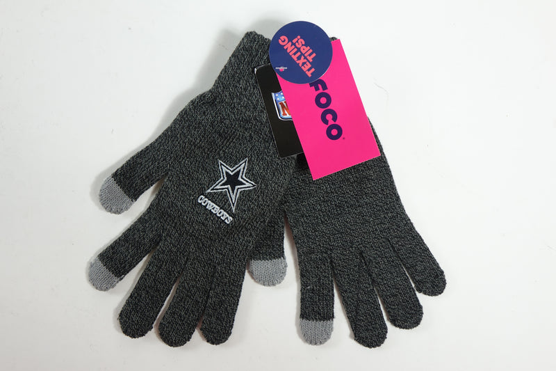 NFL Dallas Cowboys Charcoal Gray Glove One Size