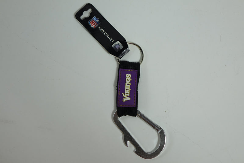 NFL Minnesota Vikings Carabineer Keychain, Purple, One Size