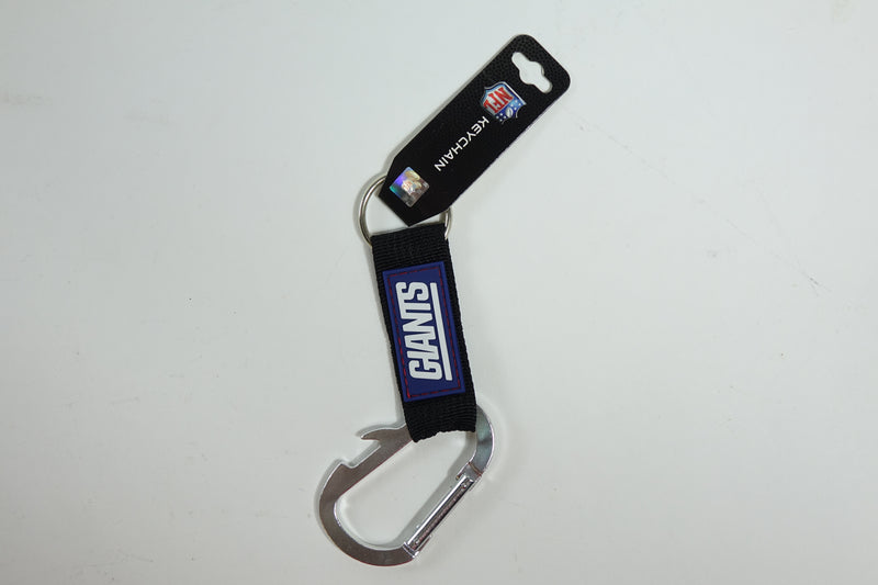 NFL New York Giants Carabineer Keychain, Blue, One Size