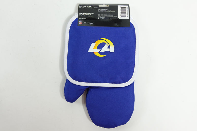 NFL Specialties Los Angeles Rams Oven Mitt PSGLS0472571 Back One Size