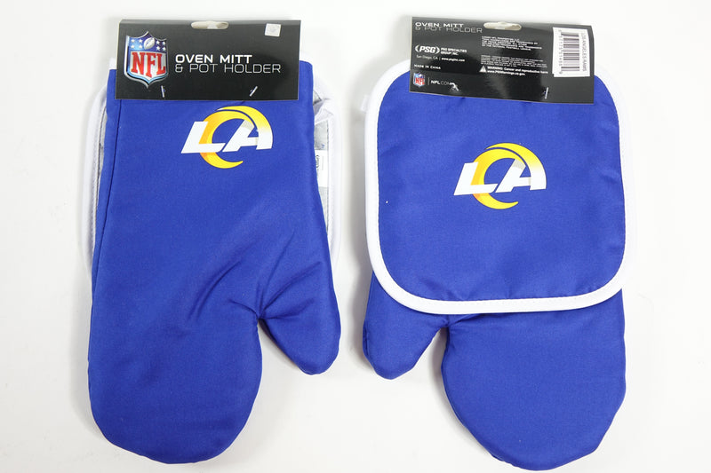 NFL Specialties Los Angeles Rams Oven Mitt PSGLS0472571 Back One Size