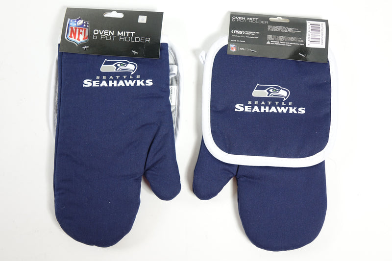 NFL Seattle Seahawks Oven Mitt and Pot Holder Set One Size