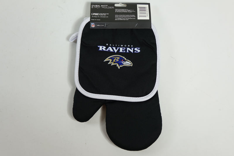 NFL Baltimore Ravens Sports Team Logo Oven Mitt and Pot Holder