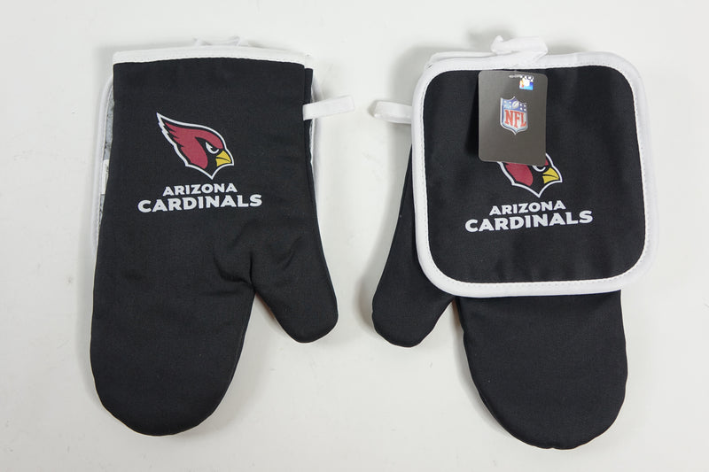 NFL Arizona Cardinals Oven Mitt and Pot Holder Set , Black One Size