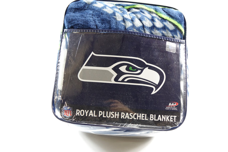 NFL Seattle Seahawks Raschel Throw Blanket, 60" x 80", Slant