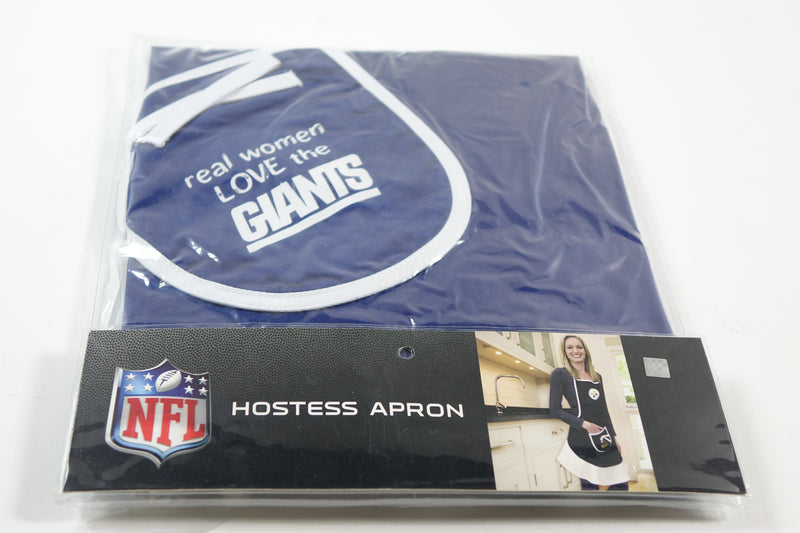 New York Giants Apron Hostess, NFL Gifts and Merchandise One Size