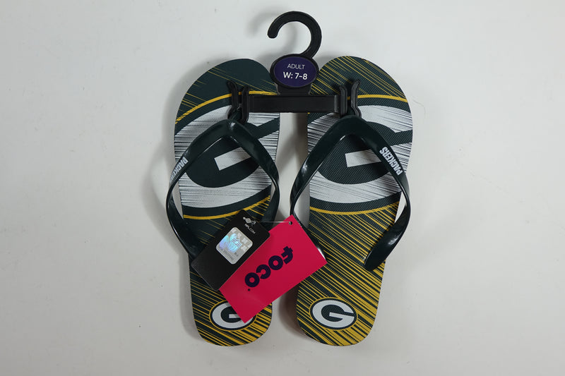 NFL Big Logo Flip Flops Packers Sm