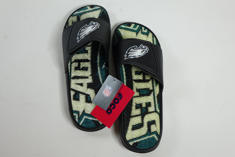 NFL Philadelphia Eagles Men's Sport Shower Gel Flip Flop Sandals,  Medium (9-10)