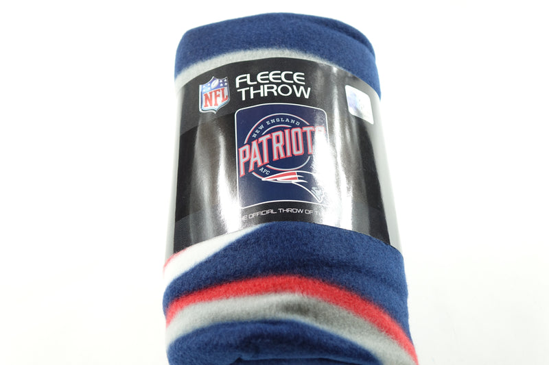 NFL New England Patriots Fleece Throw Blanket, 50" x 60", Campaign