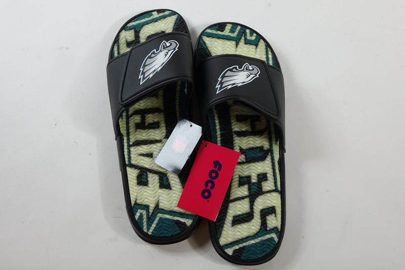 NFL Team Logo Gel Slide Flip Flops Eagles XLarge